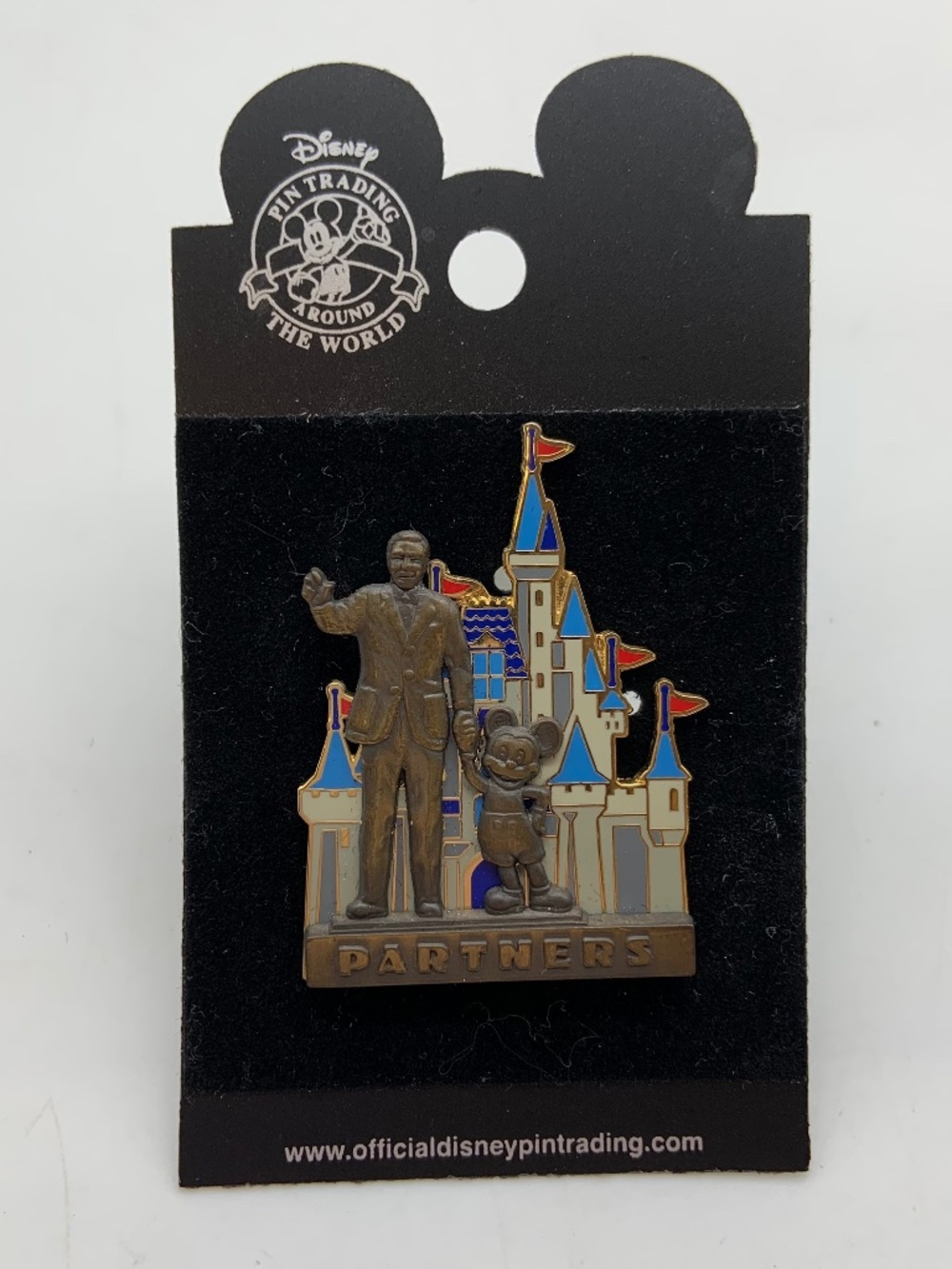 Disney Mickey Mouse & Walt Disney Cinderella's Castle Partners Collectible Pin